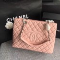 Cheap Chanel LE BOY GRAND SHOPPING TOTE BAG GST A50995 pink Silver chain HV05443sJ42