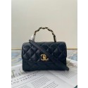 Cheap Chanel mini flap bag with top handle AS2477 Royal Blue HV07100ZZ98
