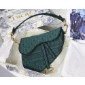 Cheap Dior SADDLE DENIM CANVAS BAG M928 green HV02936sZ66