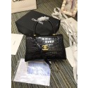 Copy Best Chanel flap bag with top handle A93737 black HV02588Qc72