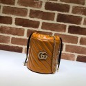 Copy Best Gucci GG Marmont mini bucket bag A575163 brown HV00033Qc72
