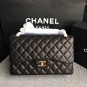Copy Chanel Flap Original Lambskin Leather Shoulder Bag CF1113 black gold chain HV04681Zn71