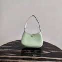 Copy Prada Saffiano leather shoulder bag 2BC499 green HV07831Kn92