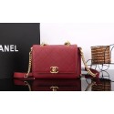 Designer Replica Chanel flap bag Calfskin & Gold-Tone Metal A57552 red HV04871CF36