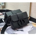 DIOR 30 MONTAIGNE BOX BAG Black Ultramatte Grained Calfskin M9204S HV10634Kd37