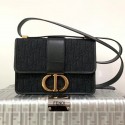 Dior 30 MONTAIGNE CANVAS BAG C9203 black HV01687Xw85