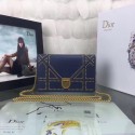 Dior CANNAGE Original sheepskin Leather mini Shoulder Bag 3709 blue HV02704yx89