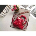 Dior MINI LADY DIOR CALFSKIN BAG M0505O cherry red HV01882PC54