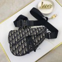 Dior Saddle Canvas Crossbody Bag M0446D Black HV10793UW57