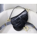 Dior SADDLE SOFT CALFSKIN BAG C9045 black HV09274yx89