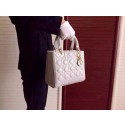 Dior Small Lady Dior Bag Patent Leather 5502 Grey HV06883oK58