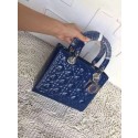 Dior Small Lady Dior Bag Patent Leather 8239 Blue HV11536ff76
