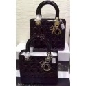 Dior Small Lady Dior Bag Patent Leather CD5502 Black HV03825mm78