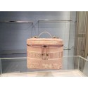 Dior Toile de Jouy Embroidery DIORTRAVEL VANITY CASE S5480V pink HV06402ER88