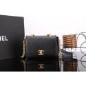 Fake Best Chanel flap bag Calfskin & Gold-Tone Metal A57552 black HV03611Nk59