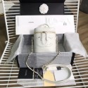 Fake Best Chanel vanity case Lambskin & Gold-Tone Metal AS0323 white HV10911Nk59