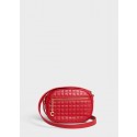 Fake CELINE CROSS BODY SMALL C CHARM BAG IN QUILTED CALFSKIN 188363 RED HV08206qZ31