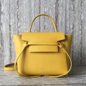 Fake Celine mini Belt Bag Original Calf Leather A98310 yellow HV02366qZ31