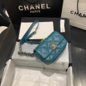 Fake Chanel 19 Bodypack Sheepskin Leather AS1163 blue HV06016qZ31