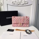 Fake Chanel classic handbag Tweed Braid & Gold-Tone Metal A01112-5 HV03303Hj78