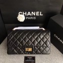 Fake Chanel Flap Original Calf leather Shoulder Bag A227 black gold chain HV07743eZ32