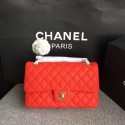 Fake Chanel Flap Shoulder Bag Original Deer leather A1112 red gold chain HV02053GR32