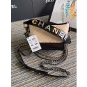 Fake Chanel gabrielle small hobo bag S0865 apricot&black HV04857bz90