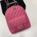 Fake Chanel Grained Calfskin & Gold-Tone Metal backpack AS0004 rose HV05644Iw51
