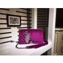 Fake Chanel LE BOY Shoulder Bag velvet 67086C purple HV10878Lh27