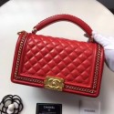 Fake Chanel Sheepskin Leather Shoulder Bag 94804 red HV03055EQ38