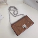 Fake Dior DIORAMA leather Chain bag S0328 bronze HV00477bz90