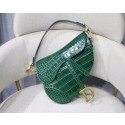 Fake Dior SADDLE SOFT CALFSKIN BAG C9045 green HV01309Iw51