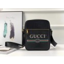 Fake Gucci GG Calfskin Leather Messenger Bags 523691 black HV03826qZ31