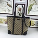 Fake Gucci GG Canvas Shoulder Bag 387602 black HV01086xE84