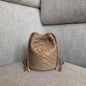 Fake Gucci GG Marmont mini bucket bag 575163 apricot HV02998eZ32