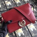 Fake Gucci GG Original Leather Shoulder Bag 589474 Red HV11255QF99
