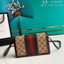 Fake Gucci Horsebit 1955 wallet with chain 409439 brown HV00228GR32