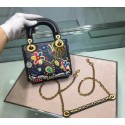 Fake LADY DIOR embroidered cattle leather M05054 HV01933Sq37