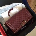 Fake Newest Chanel Flap Tote Bag 6600 wine HV02633eZ32