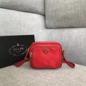 Fake Prada Nylon Shoulder Bag 82022 red HV06009Iw51