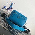 Fake Prada Saffiano leather shoulder bag 2VH063 blue HV08530EQ38