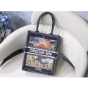 Fake SUN VERTICAL DIOR BOOK TOTE TAROT EMBROIDERED CANVAS BAG M1272Z-1 HV04019ny77