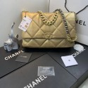 Fashion Chanel 19 flap bag AS1161 gold HV07369OM51