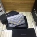 Fashion Chanel Original Lambskin & Gold-Tone Metal C33814 Gray HV03354OM51