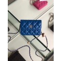 Fashion Chanel Original Small classic Sheepskin Shoulder Bag AP0146 blue HV11631wc24