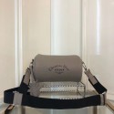 Fashion Dior Original GRAINED CALFSKIN ROLLER POUCH WITH ATELIER PRINT 1ATPO061 grey HV02104Of26