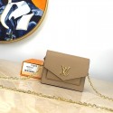 Fashion Louis Vuitton MYLOCKME Mini chain bag M69183 apricot HV06639OM51