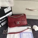 First-class Quality Chanel origianl lambskin Shoulder Bag CF3695 red HV00397Sf41