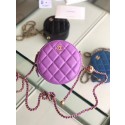 First-class Quality Chanel Original mini Sheepskin bag AS1449 Lavender HV10686VJ28
