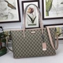 First-class Quality Gucci GG Canvas Shoulder Bag 353437 light pink HV08618fm32